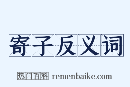 寄子反义词是什么意思的图片